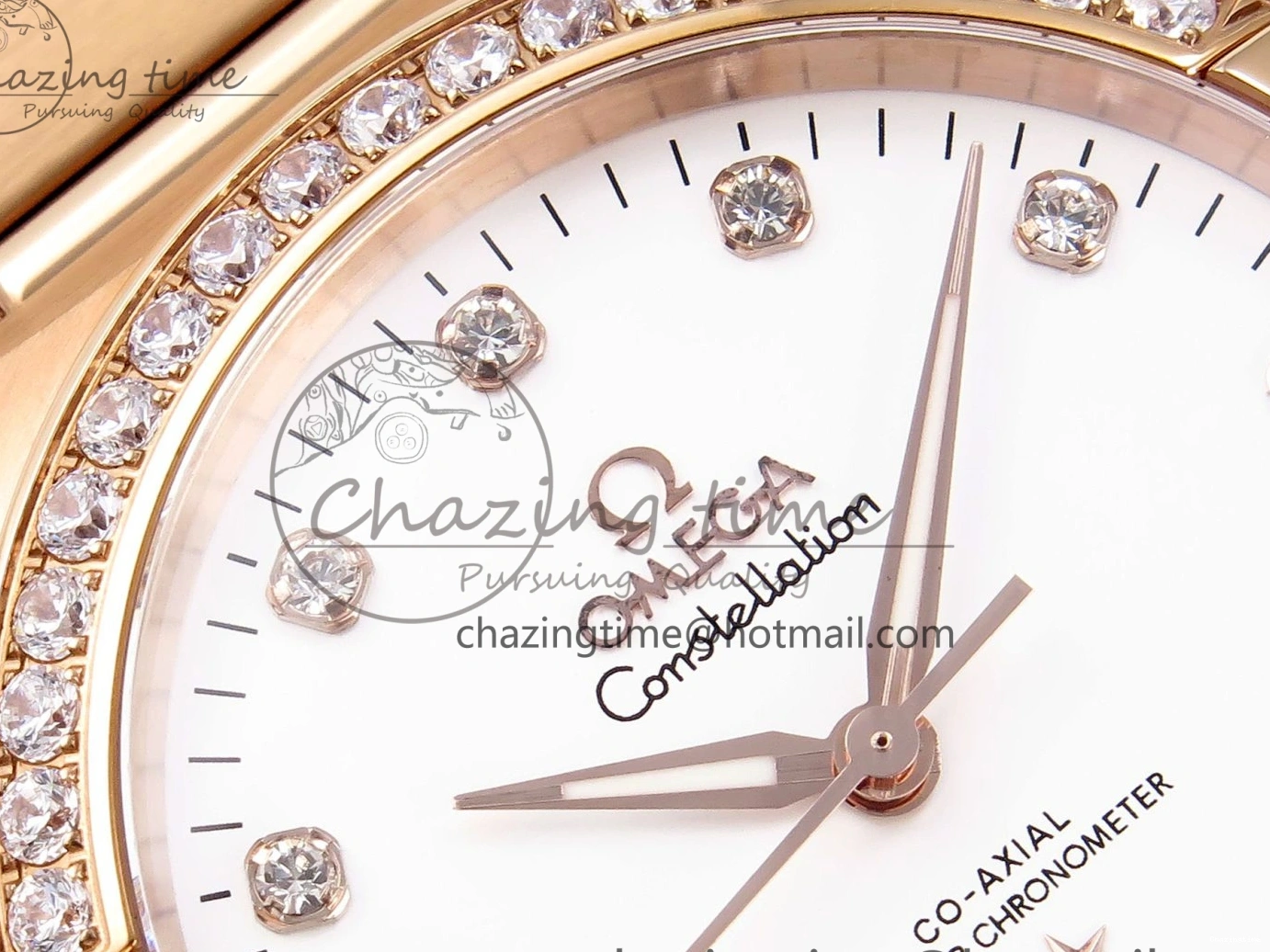 0511 Soft Constellation 39mm RG Diamonds Bezel ASWF 1:1 Best Edition White Dial on RG Bracelet A 7783